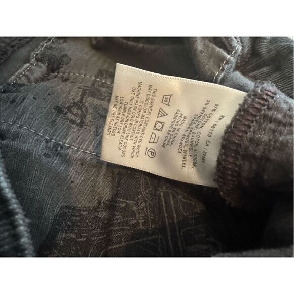LIKE NEW Pilcro And The Letterpress Stet Corduory Gray Crop Pant - Size 29 - Picture 4 of 8